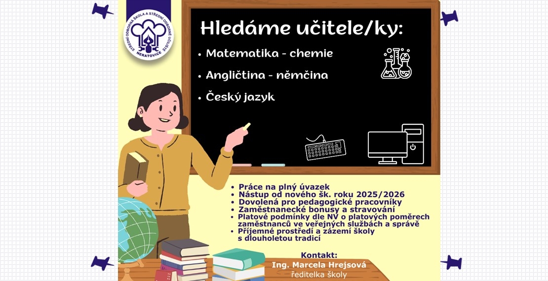 Hledáme další pedagogy