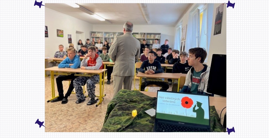 Den válečných veteránů na naší škole – vzpomínka, úcta a poděkování