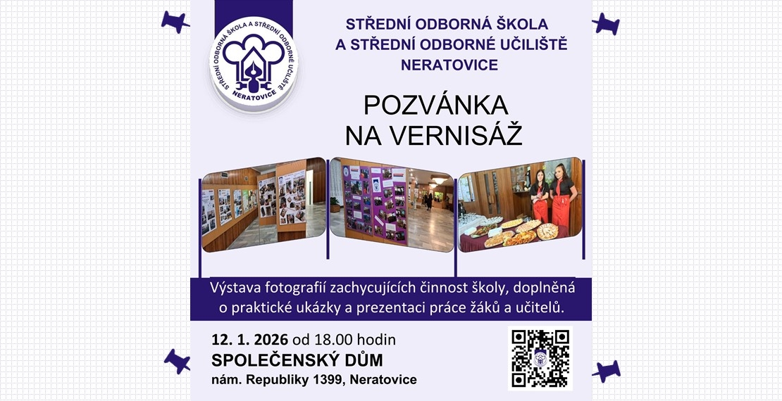 Vernisáž výstavy o činnosti školy - 12. 1. 2026