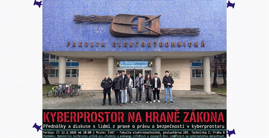 Studenti IT3 a IT4 na konferenci „Kyberprostor na hraně zákona“