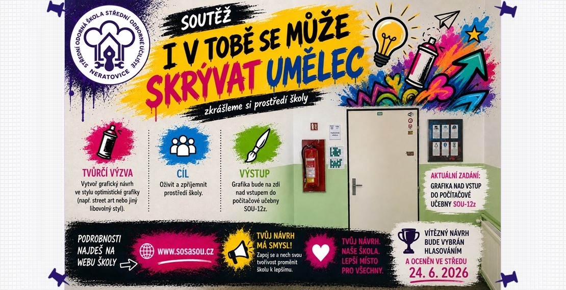 Soutěž: I V TOBĚ SE MŮŽE SKRÝVAT UMĚLEC!